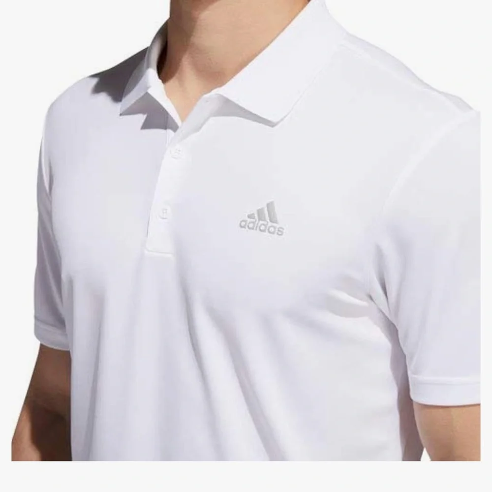 NWT Adidas White Club  Rib Polo Shirts Size Large